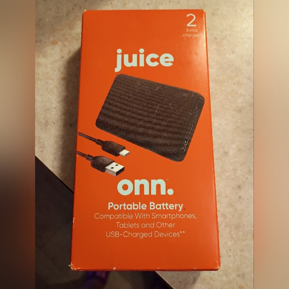 Onn Rechargeable Battery Pack For Cellphone! Brand New In The Box!
